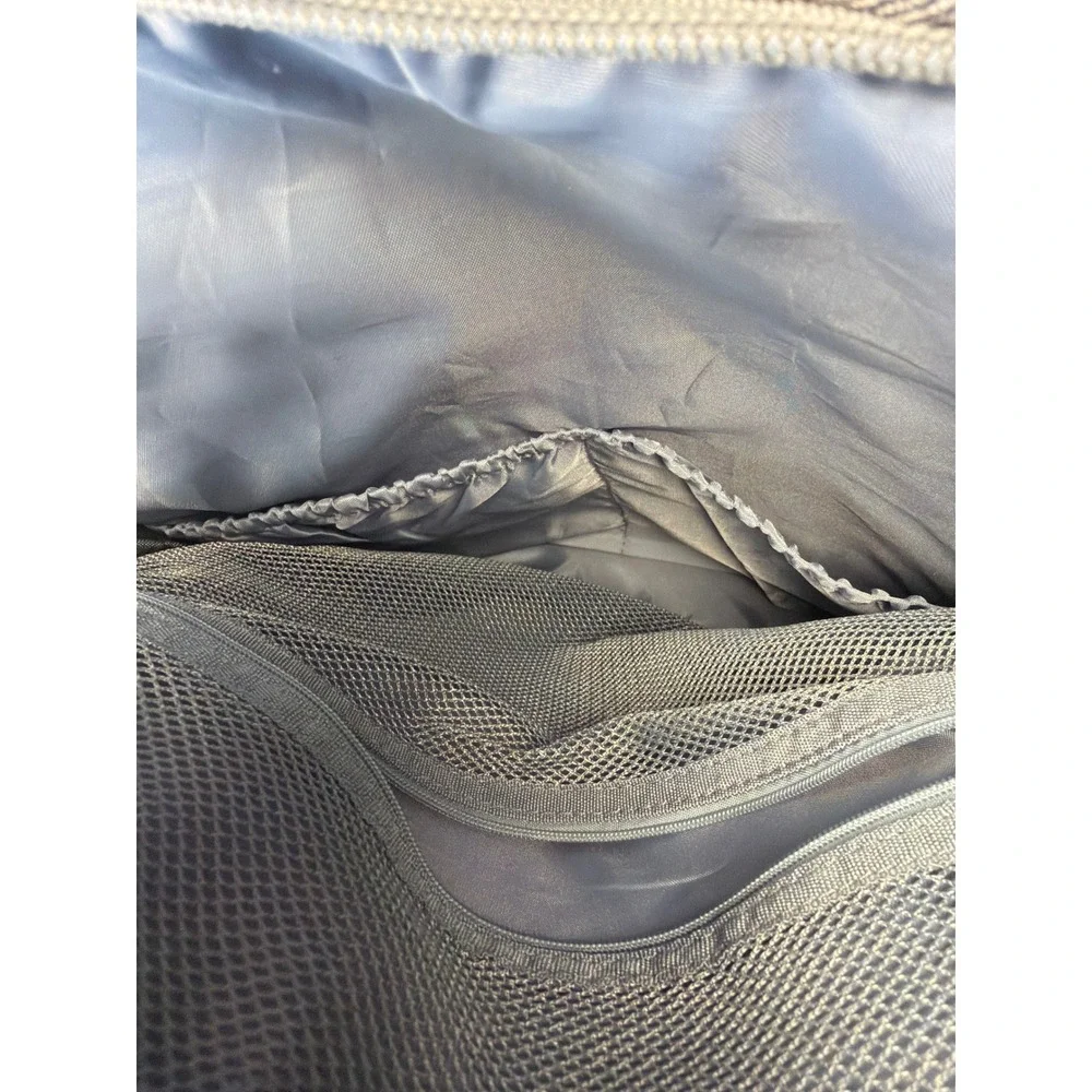 Diaper‎ Bag Backpack Grey Quilted Multi-Pocket Travel Bag with Pacifier Pod